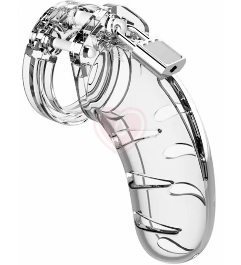 Мужской пояс верности Shots Man Cage Model 03 прозрачный 11,5 см фото 1