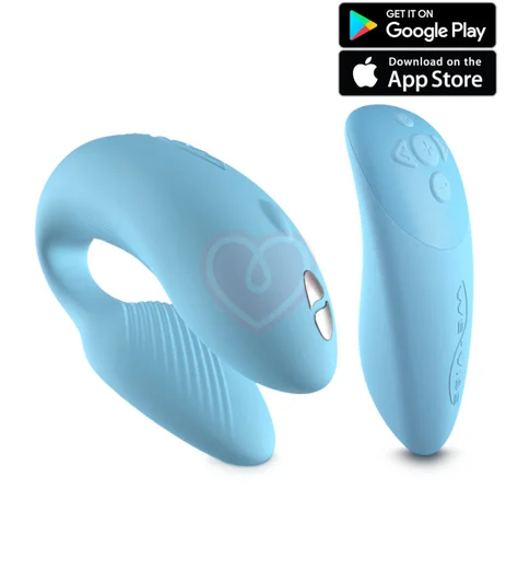 Парный вибратор с сенсорным пультом управления We-Vibe Chorus голубой фото 1