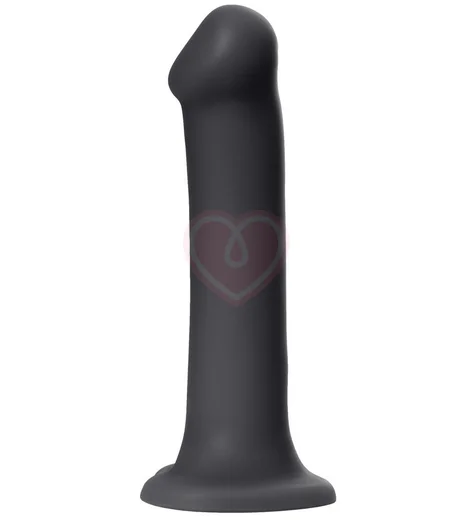 Гибкий фаллоимитатор на присоске Strap-on-me XL 20 см чёрный фото 1