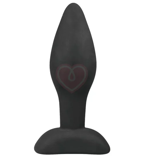Маленькая анальная пробка Small Black Silicone Buttplug фото 1