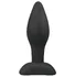 Маленькая анальная пробка Small Black Silicone Buttplug фото 1