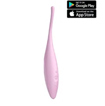 Точечный вибратор Satisfyer Twirling Joy с управлением от приложения розовый