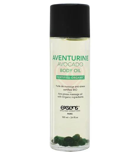 Массажное масло Exsens Aventurine Avocado с авантюрином и авокадо 100 мл фото 1