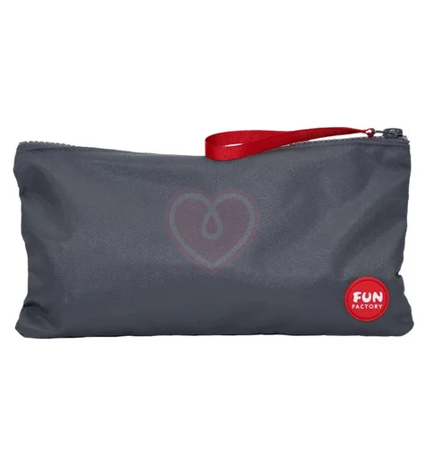 Сумка Fun Factory Toy Bag для хранения игрушек размер M 26х14 см тёмно-серая фото 1