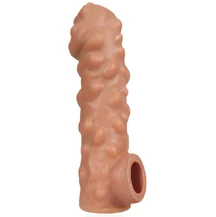 Насадка с крупными бугорками и отверстием для мошонки Kokos Cock Sleeve CS003-M