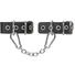 Наручники-браслеты с люверсами Pecado BDSM черные фото 1