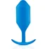 Утяжелённая анальная пробка для ношения b-Vibe Snug Plug 5 большая синяя фото 1