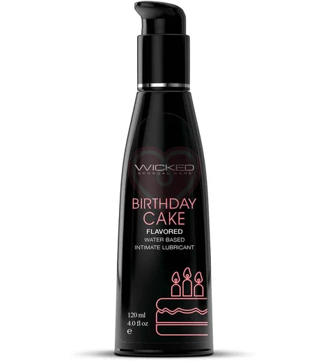 Оральный лубрикант Wicked Aqua Birthday Cake со вкусом торта с кремом 120 мл фото 1