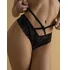 Кружевные трусики с открытым доступом и стрепами Easy To Love чёрные фото 1