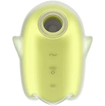 Вакуумый вибростимулятор клитора Satisfyer Glowing Ghost светящийся в темноте жёлтый