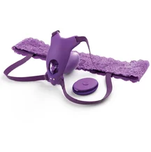 Вибратор-бабочка с кружевным поясом и пультом Ultimate G-spot Butterfly фиолетовая