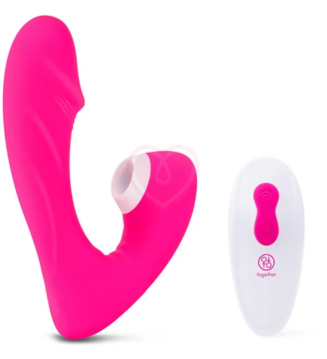 Вакуумно-волновой стимулятор Internal Kisses Together розовый фото 1