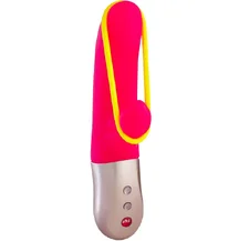 Вибратор с лентой для половых губ Fun Factory Amorino ярко-розовый