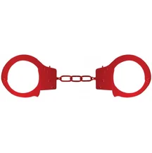 Металлические наручники Beginner's Handcuffs красные