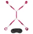 Набор для фиксации на кровати Lux Fetish Bed Spreader розовый фото 1