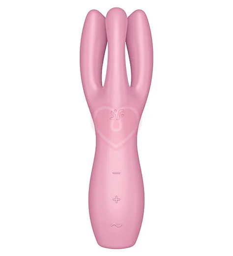 Вибростимулятор Satisfyer Threesome 3 с тремя кончиками розовый фото 1