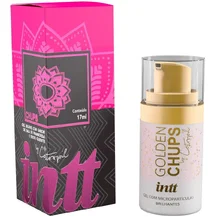 Гель для поцелуев Intt Golden Chups Малиновые конфеты 17 мл