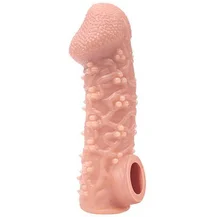 Насадка с пупырышками и отверстием для мошонки Kokos Cock Sleeve CS009-L