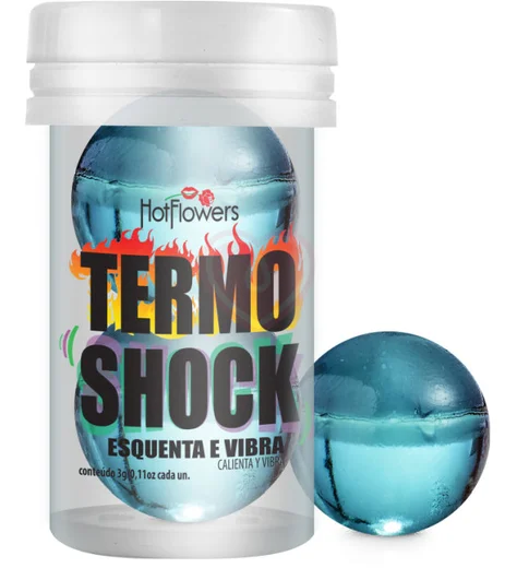 Силиконовый лубрикант в шариках Hot Ball Term Shock с разогревающе-покалывающим эффектом фото 1