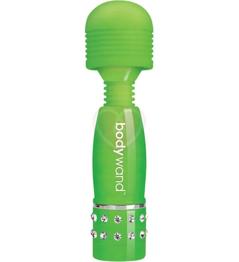 Мини-массажер с кристаллами BodyWand светящийся в темноте зеленый фото 1