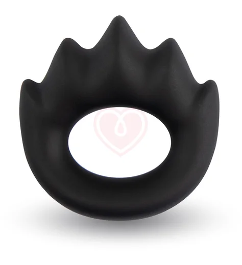 Эрекционное кольцо с массажными гребнями Velv'Or Rooster Xander черное фото 1
