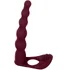 Вибронасадка для двойного проникновения со стимуляцией клитора Pure Passion Farnell 17 см бордовая фото 1