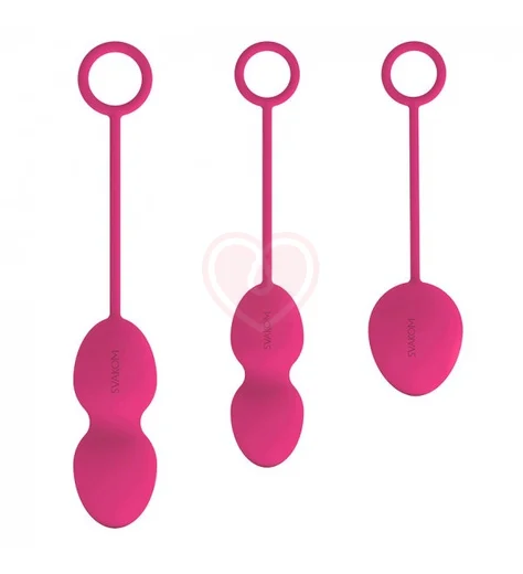 Набор из 3 вагинальных шариков Svakom Nova Ball красный фото 1