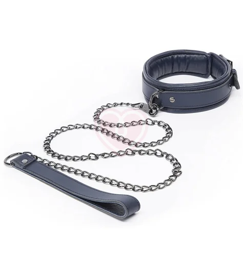 Кожаный ошейник с цепочкой Fifty Shades Darker No Bounds Collar & Chain фото 1