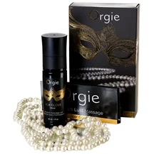 Силиконовое масло и жемчужное ожерелье для массажа Orgie Pearls Lust Massage