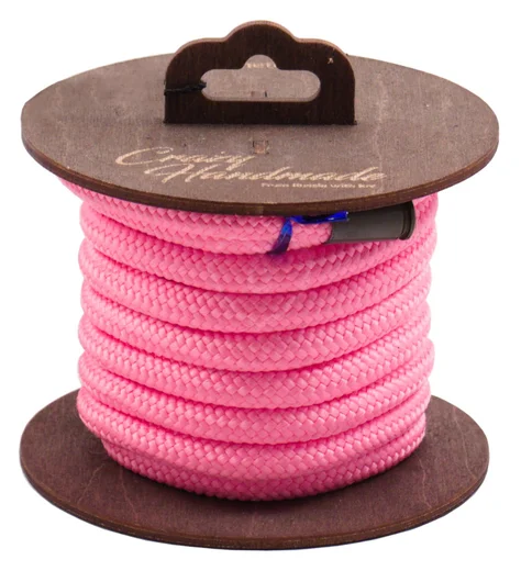 Нейлоновая верёвка для шибари на катушке розовая 3 м фото 1