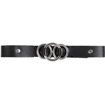 Чокер со связанными кольцами Pecado BDSM черный