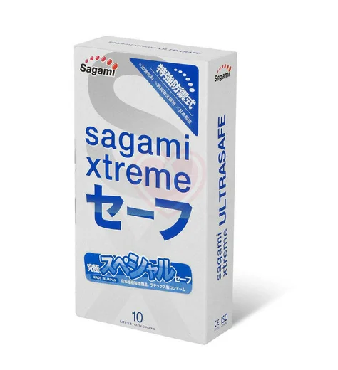 Презервативы Sagami Xtreme Ultrasafe с обильной смазкой 10 шт фото 1