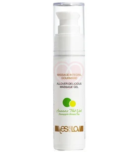 Лубрикант 3 в 1 YESforLOV Allover Delicious Massage Gel Ананас и зелёный чай 50 мл фото 1