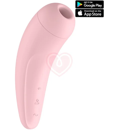Вакуумный стимулятор с приложением Satisfyer Curvy 2+ розовый фото 1