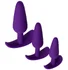 Набор из 3 анальных пробок ToyFa A-Toys фиолетовый фото 1