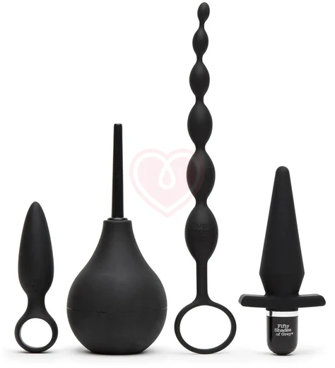 Набор анальных игрушек '50 оттенков серого' Pleasure Overload Starter Anal Kit фото 1