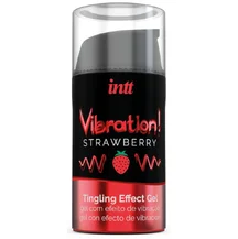 Стимулирующий гель со вкусом клубники Intt Vibration! Strawberry 15 мл