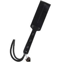 Мягкий паддл из натуральной кожи Pecado BDSM 32 см черный