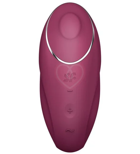 Клиторальный вибратор с функцией жидкого воздуха Tap Climax 1 бордовый фото 1