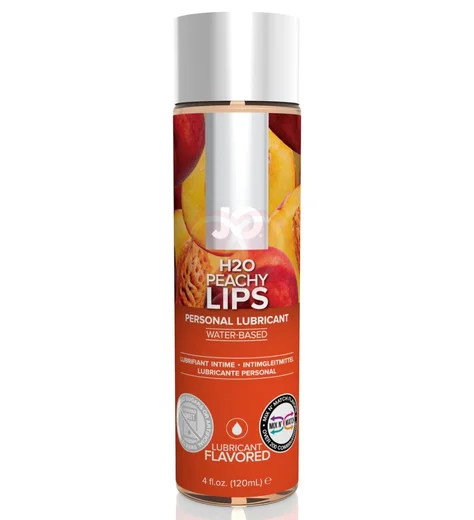 Съедобный лубрикант System JO H2O Flavored Peachy Lips с ароматом Персик 120 мл фото 1