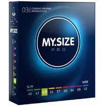 Уменьшенные презервативы MY.SIZE №49 3 шт