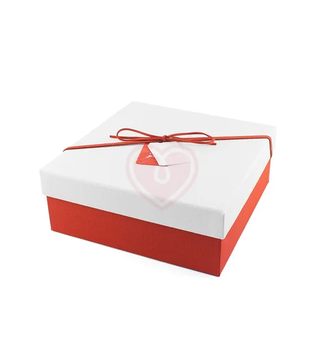 Подарочная коробка с бантиком 20х20 см фото 1