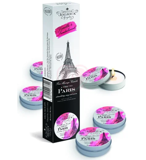 Набор из 5 массажных свечей Mystim Petits Joujoux Paris Ваниль и сандал фото 1