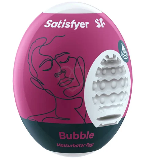 Мини-мастурбатор Satisfyer Masturbator Egg Bubble фото 1