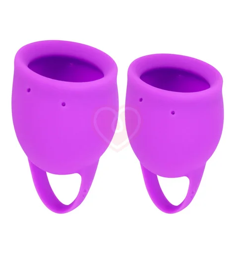 Набор из 2 менструальных чаш Lola Natural Wellness Tulip фиолетовый фото 1