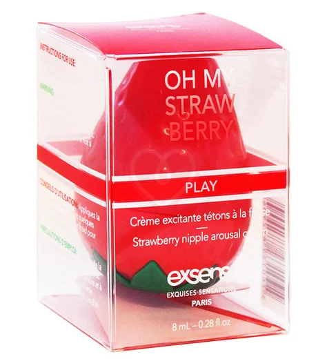 Крем для стимуляции сосков Exsens Oh My Strawberry Клубника 8 мл фото 1
