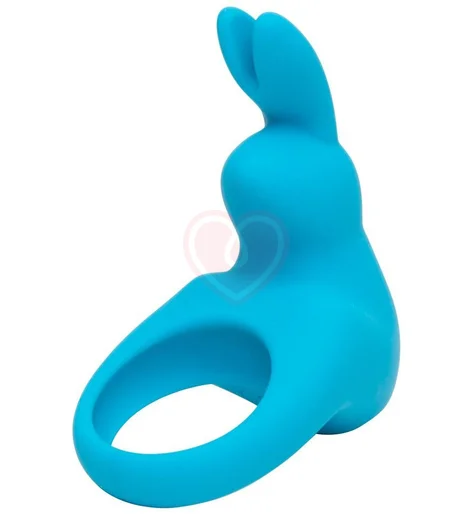 Эрекционное виброкольцо Happy Rabbit голубое фото 1