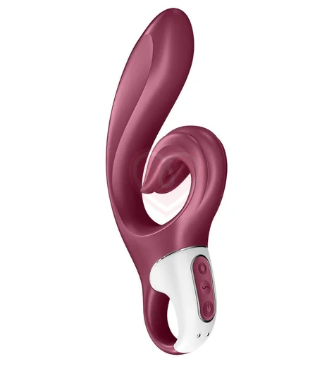 Вибратор с клиторальным стимулятором Satisfyer Love Me бордовый фото 1