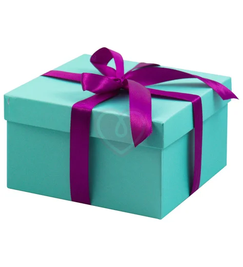 Подарочная коробка 15х15 см мятная фото 1