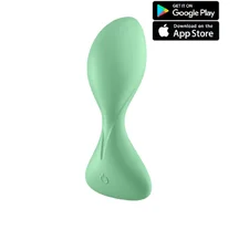 Анальная вибропробка Satisfyer Trendsetter с приложением зеленая